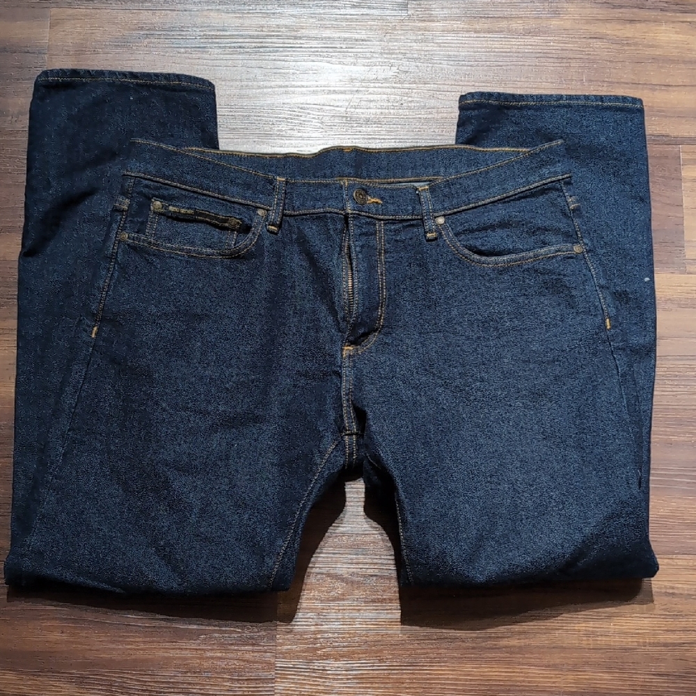 Brooks Brothers Men's Deep Indigo Straight Jeans
